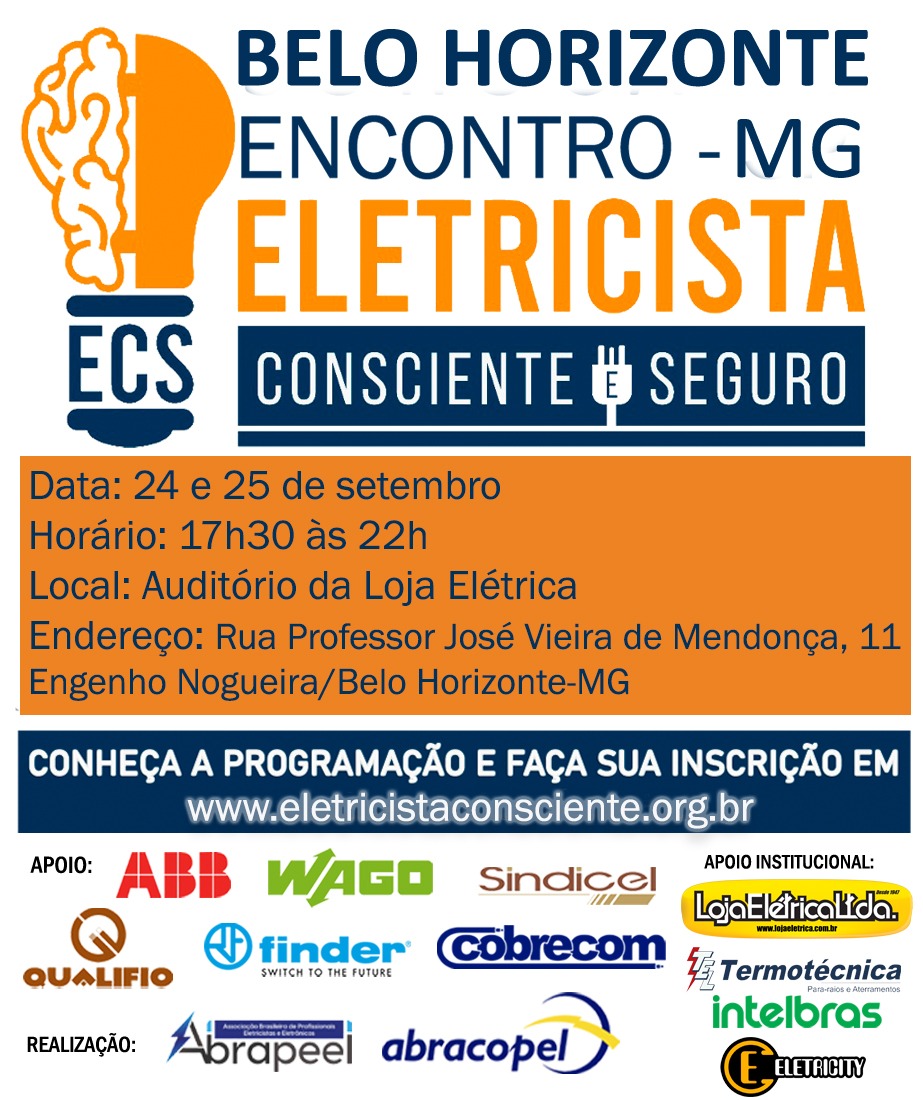 Encontro de Eletricistas Conscientes e Seguros – MG – Belo Horizonte